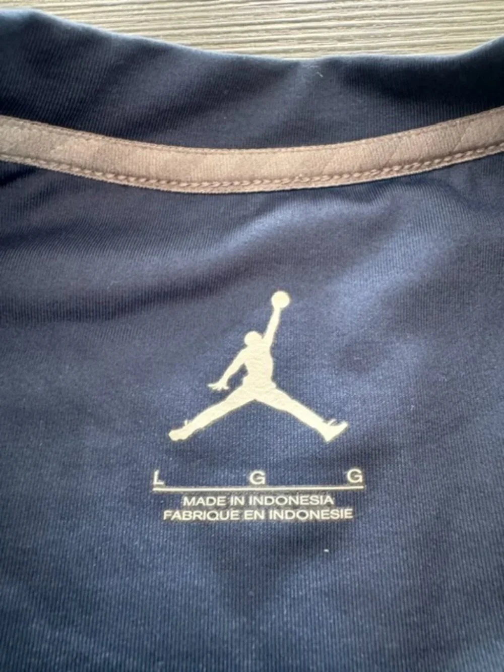 Nike Jordan Brand Michigan Wolverines Crewneck Sweatshirt Size L Navy Dri-Fit